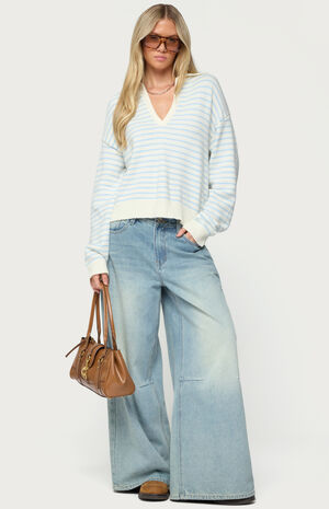 Copenhagen Oversized Striped Sweater image number 5