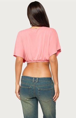 Candela V-Neck Cropped Top image number 3