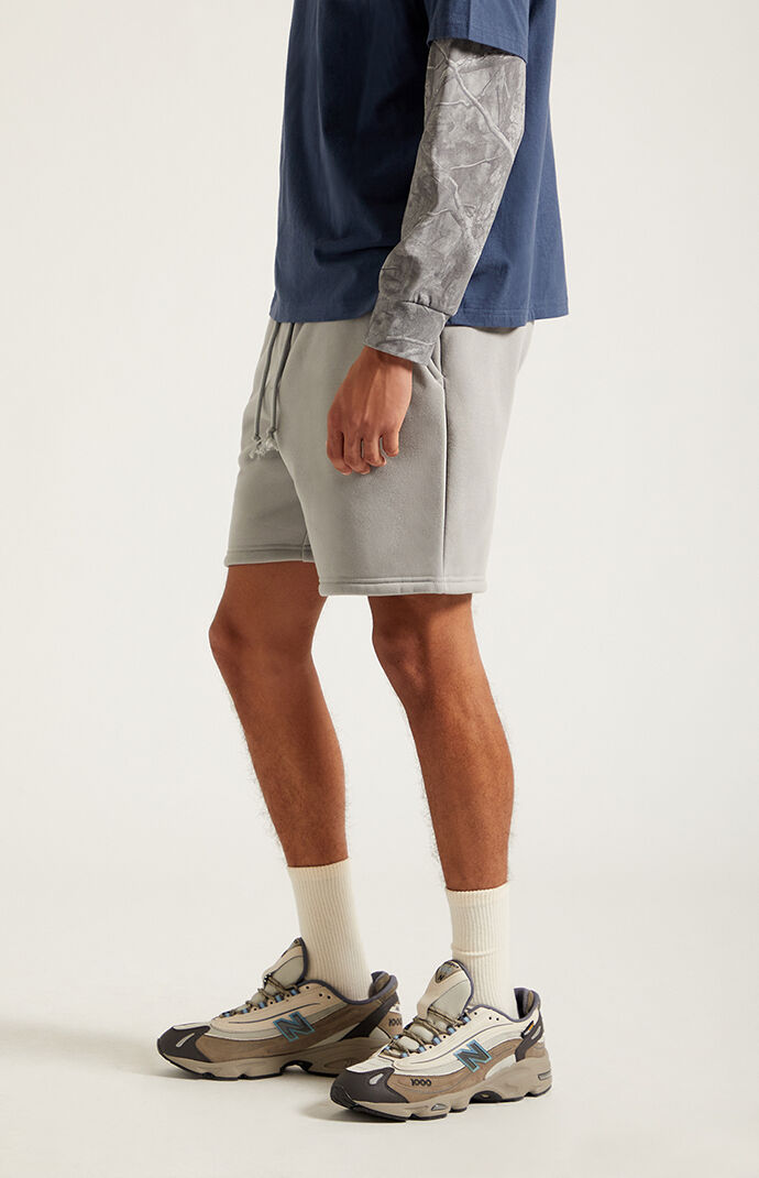 Pacsun Light Gray Fleece Volley Sweat Shorts