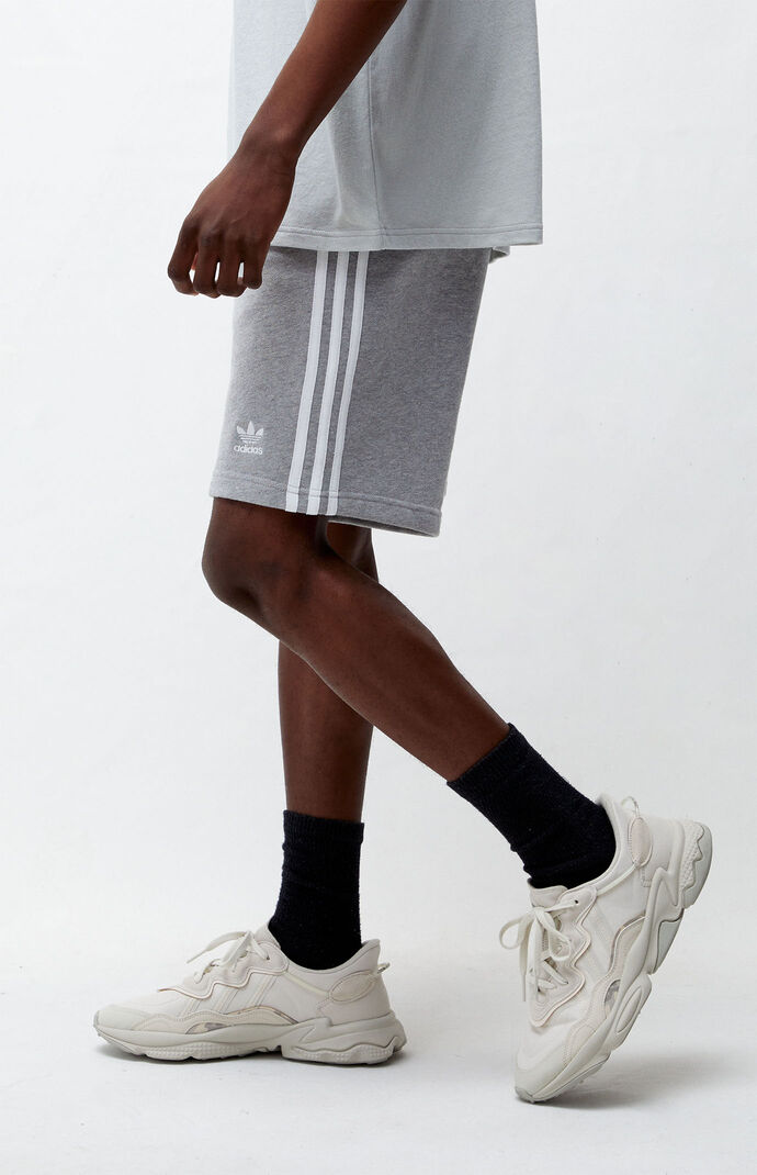 Heather Grey 3-Stripes Active Shorts