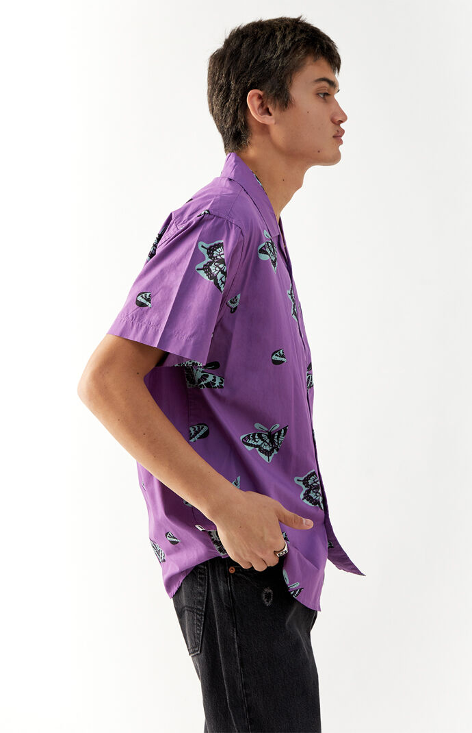 Butterfly Woven Button Up Organic Shirt