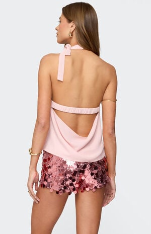 Rivere Split Front Halter Top image number 4