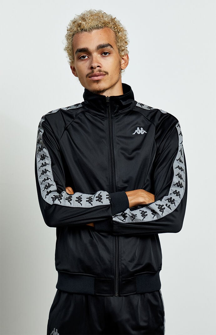 kappa reflective track pants