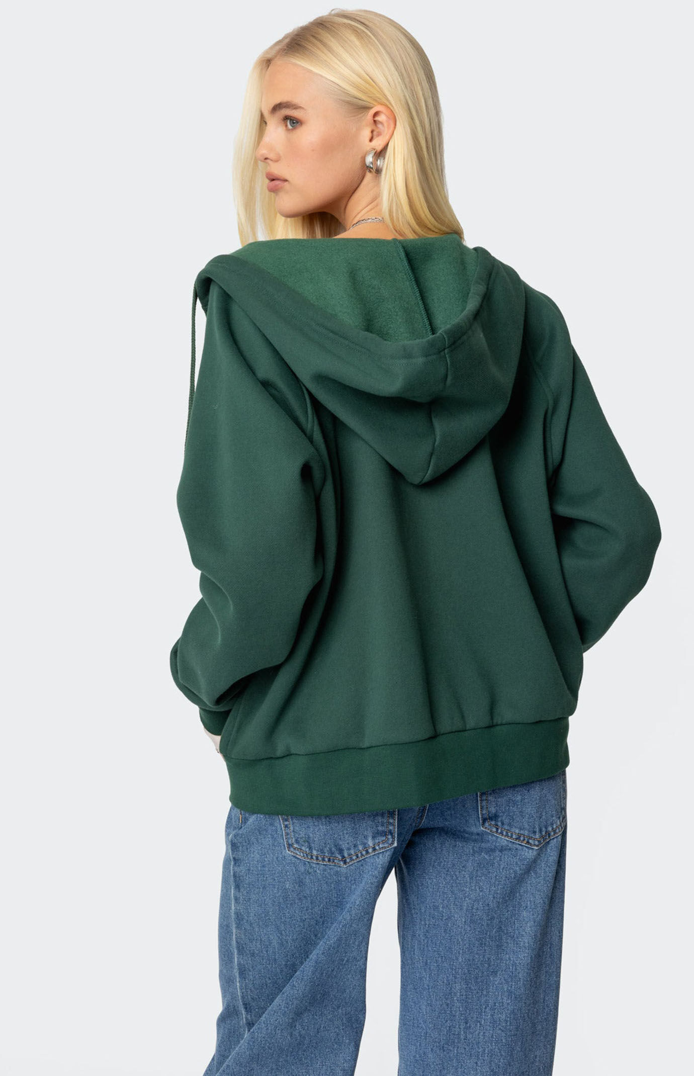 Edikted 1980 Oversized Zip Up Hoodie | Pacsun