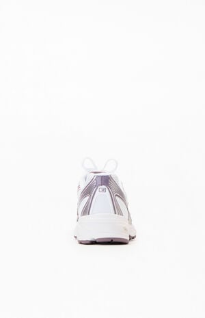 White & Pink 740 Sneakers image number 3
