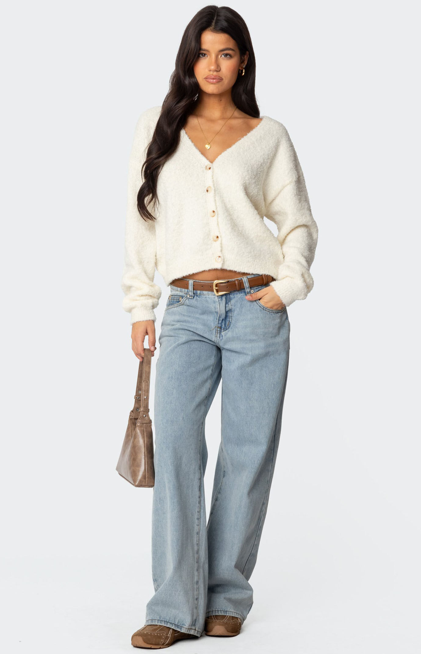 Edikted Jade Knitted Cardigan | PacSun