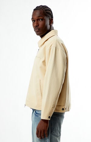 Tan Washed Canvas Gas Jacket image number 3