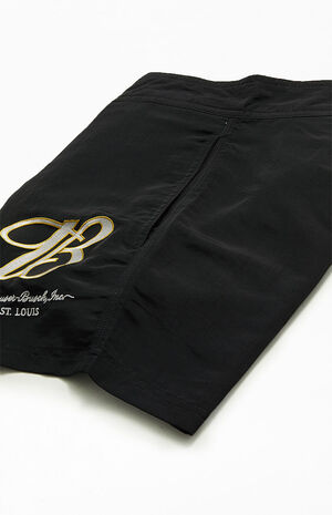 By PacSun Black 5" Boardshorts image number 4