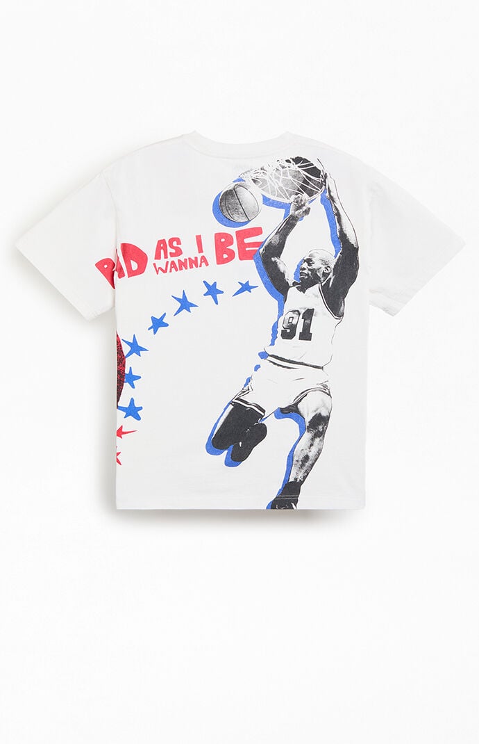 ★PACSUN★RODMAN BRAND デトロイト Bad As I Wanna Be Tシャツ RODMAN BRAND Bad As I Wanna Be Air Brushed Oversized T-Shirt