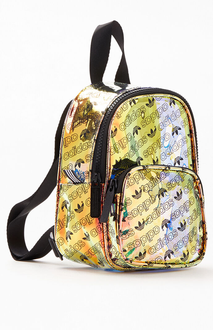mini iridescent backpack adidas