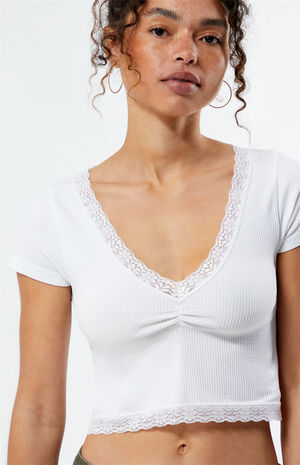 Genevieve Seamless Lace Top image number 2