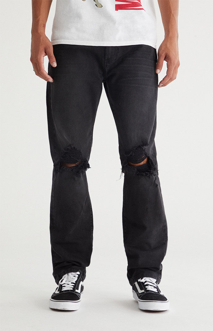 black ripped jeans mens