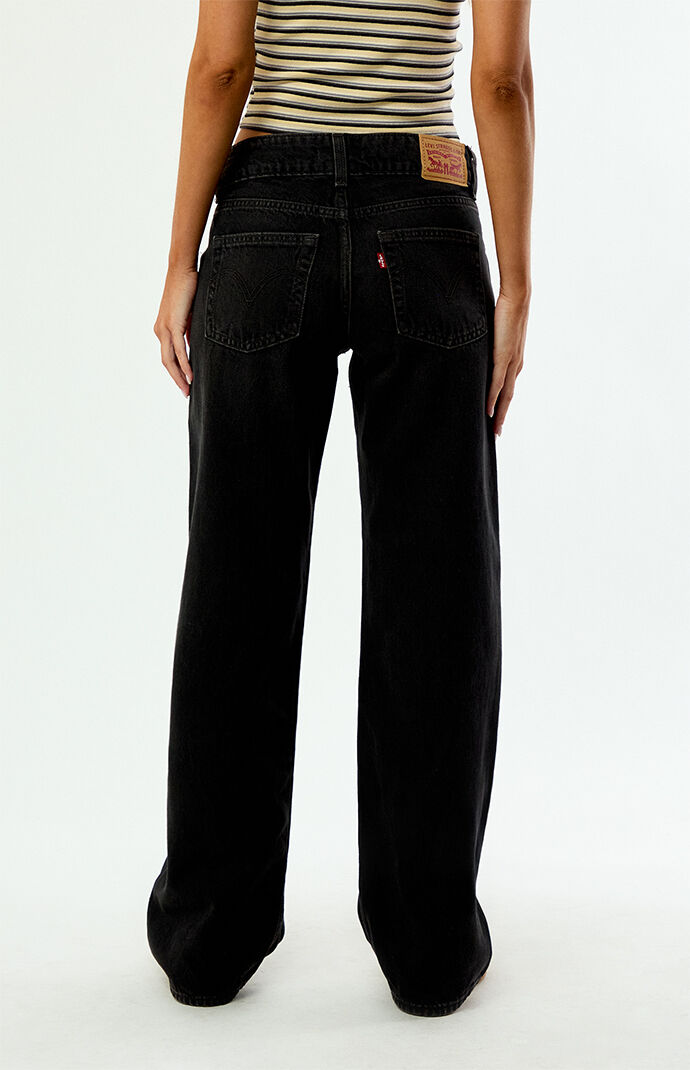 Levi's Black So Fundamental Superlow Loose Jeans