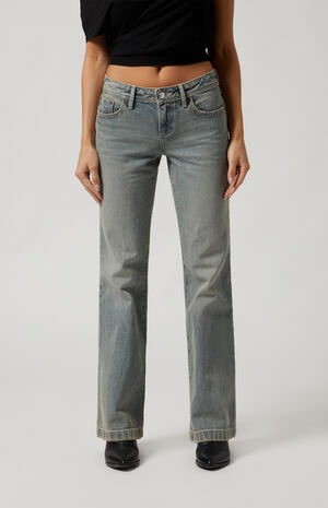 Jade Low Rise Bootcut Jeans Light Indigo Tinted image number 2