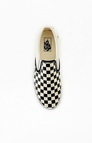 Black & White Slip-On Platform Sneakers image number 5