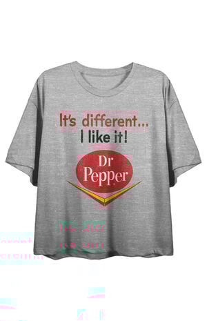 Dr Pepper I Like It Vintage Cropped T-Shirt image number 1