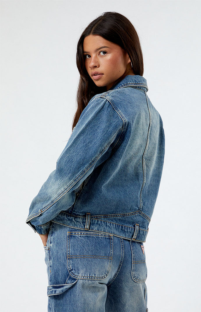 在庫処分セール 言い換え GUESS Originals PacSun | Jacket Denim Carpenter Cropped ジャケット・アウター