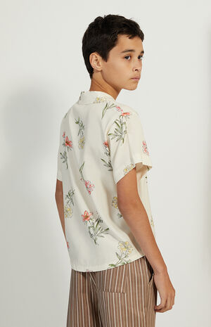 Brown Stripe Volley Shorts image number 3