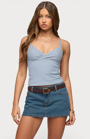 Emilea V Neck Striped Tank Top image number 1