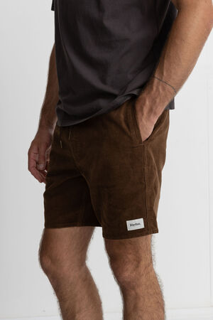 Chocolate Classic Corduroy Shorts image number 2
