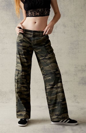 PacSun Camouflage Lightweight Low Rise '90s Cargo Pants | PacSun