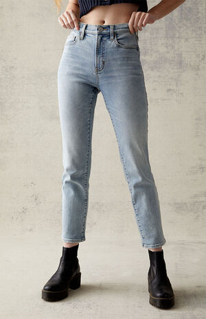 Light Blue Stretch Vintage Skinny Jeans image number 2