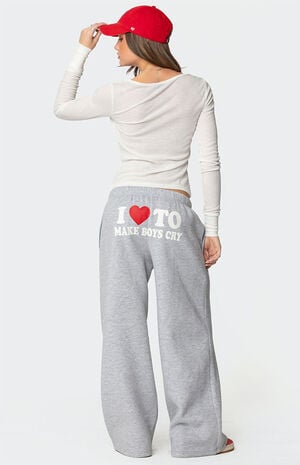 Boys Cry Wide Leg Sweatpants image number 1
