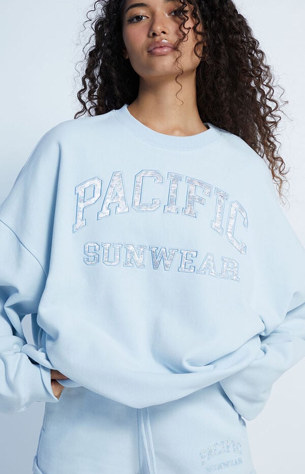 Pacific Sunwear Oversized Crew Neck Sweatshirt - Main Image