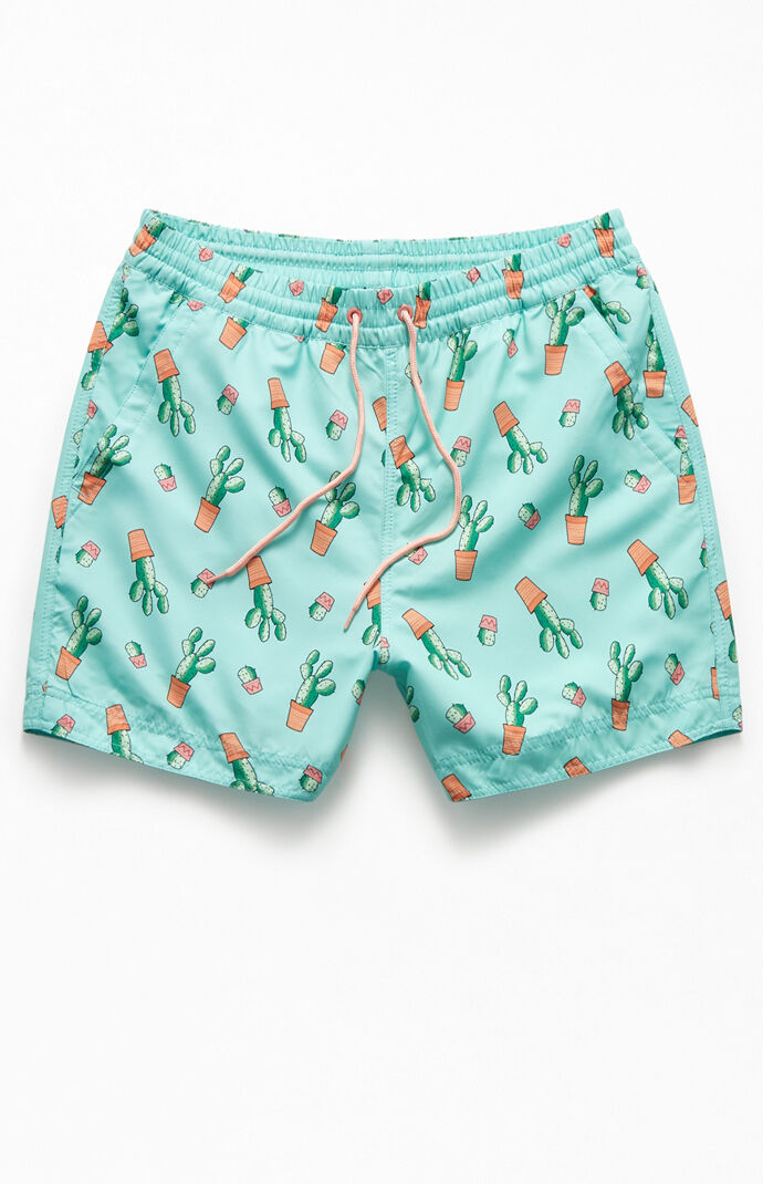 cactus swim trunks