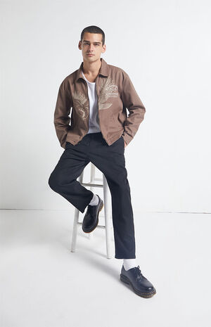 By PacSun Waxed Zip Up Jacket image number 4