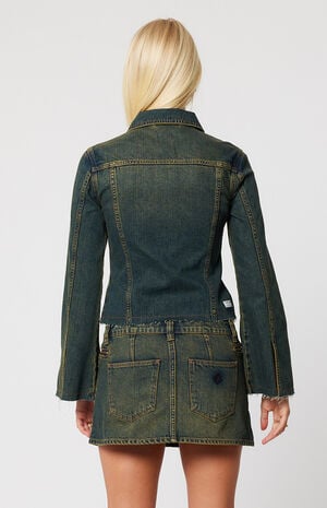 99 Xena Low Rise Denim Mini Skirt image number 2