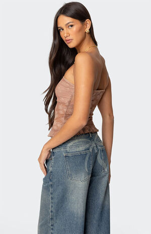 Ballet Sheer Lace Tube Top image number 5