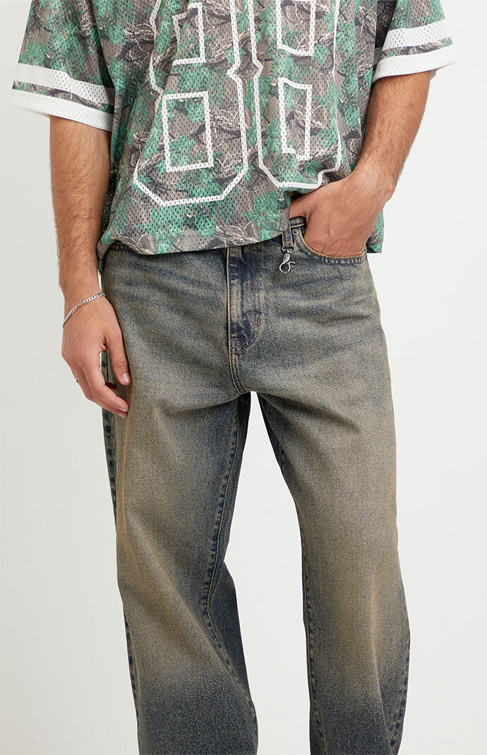 Pacsun Dylan Baggy Jeans Dark Blue Tinted