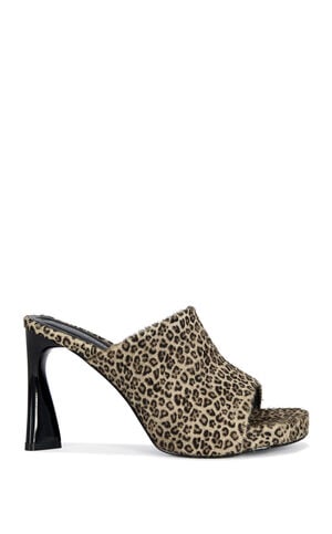Women's Vivara Leopard Calf Hair Heeled Sandals image number 1