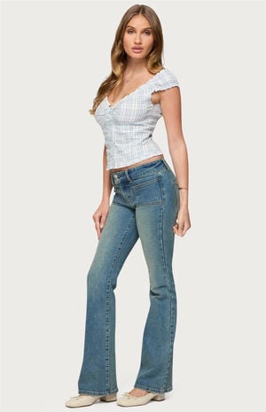 Dolsy Plaid Button Up Top image number 4