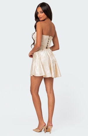 Athalia Satin Corset Mini Dress image number 4