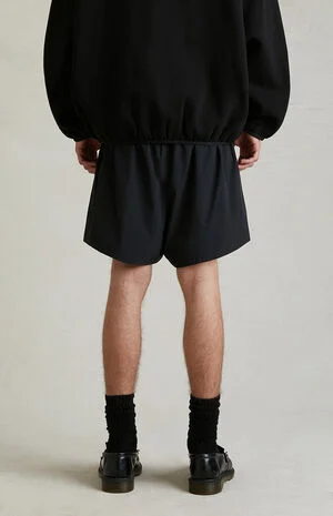 Black Nylon Running Shorts image number 6