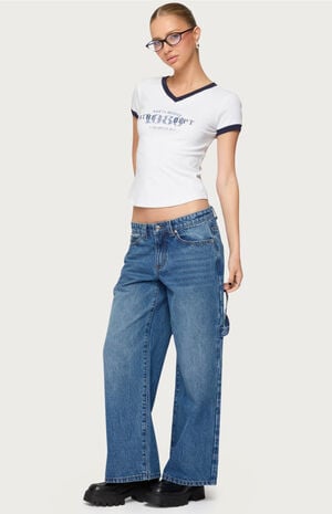 Petite Carpenter Low Rise Jeans image number 4