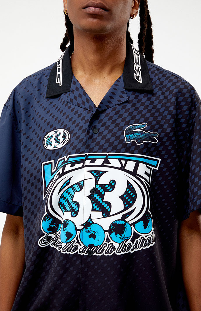Lacoste Graphic Button Down Shirt PacSun