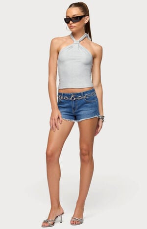 Katalya Glitter Halter Top image number 5