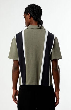 Sloan Striped Textured Camp Shirt image number 4