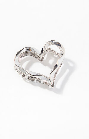 Heart Metal Hair Claw Clip image number 1