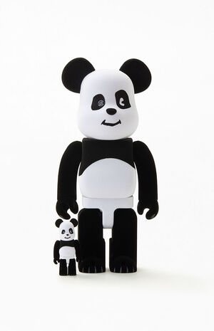 x CLOT Panda&nbsp;100% & 400% Collectible Figure Set image number 1