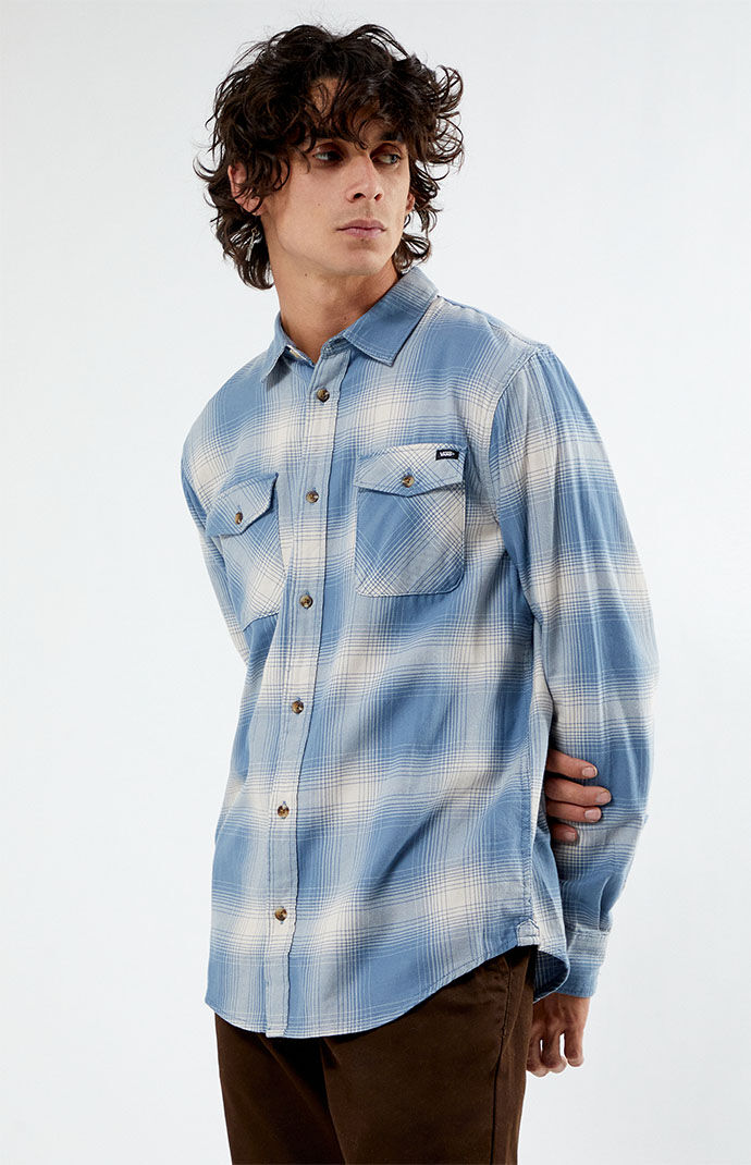 Vans blue flannel sales