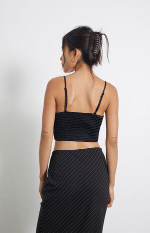 Tie Front Satin Corset Top image number 3