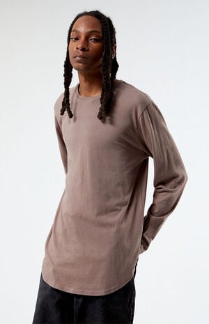 Basic Fit Scallop Long Sleeve T-Shirt image number 2