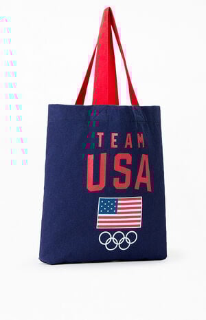 Milano Cortina Team USA Flag & Rings Tote Bag image number 2