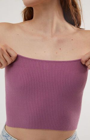 Basic Sweater Tube Top image number 1
