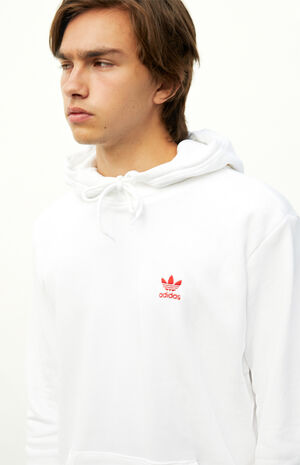 White Essential Hoodie image number 5