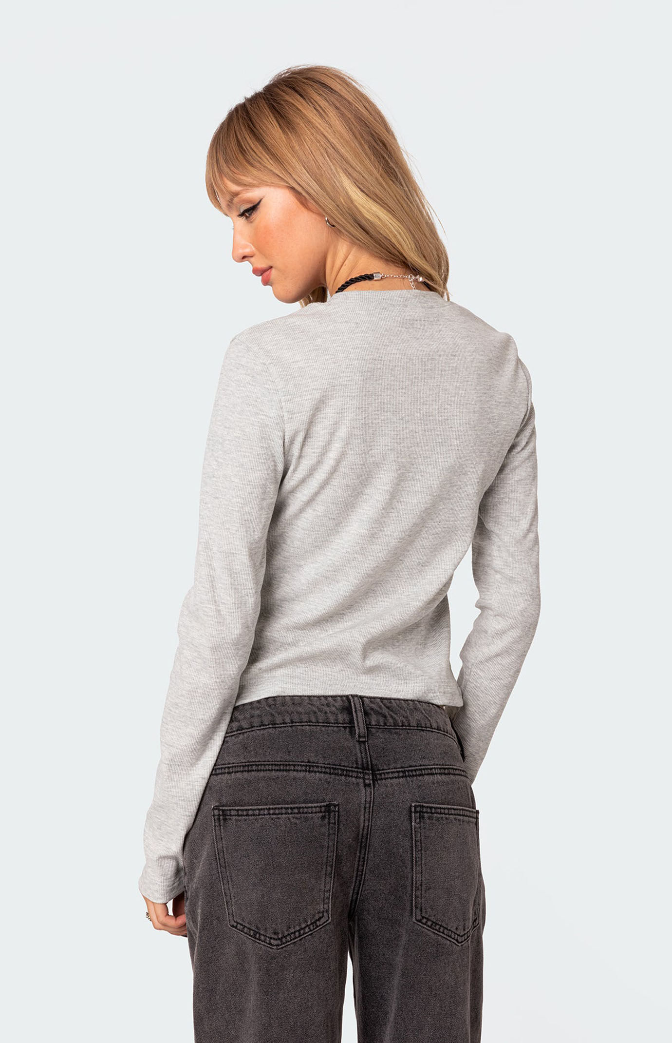 Tシャツ・カットソー NOMANUAL A.W WAFFLE LONG SLEEVE TEE SA143 LONG SLEEVE - nomanual